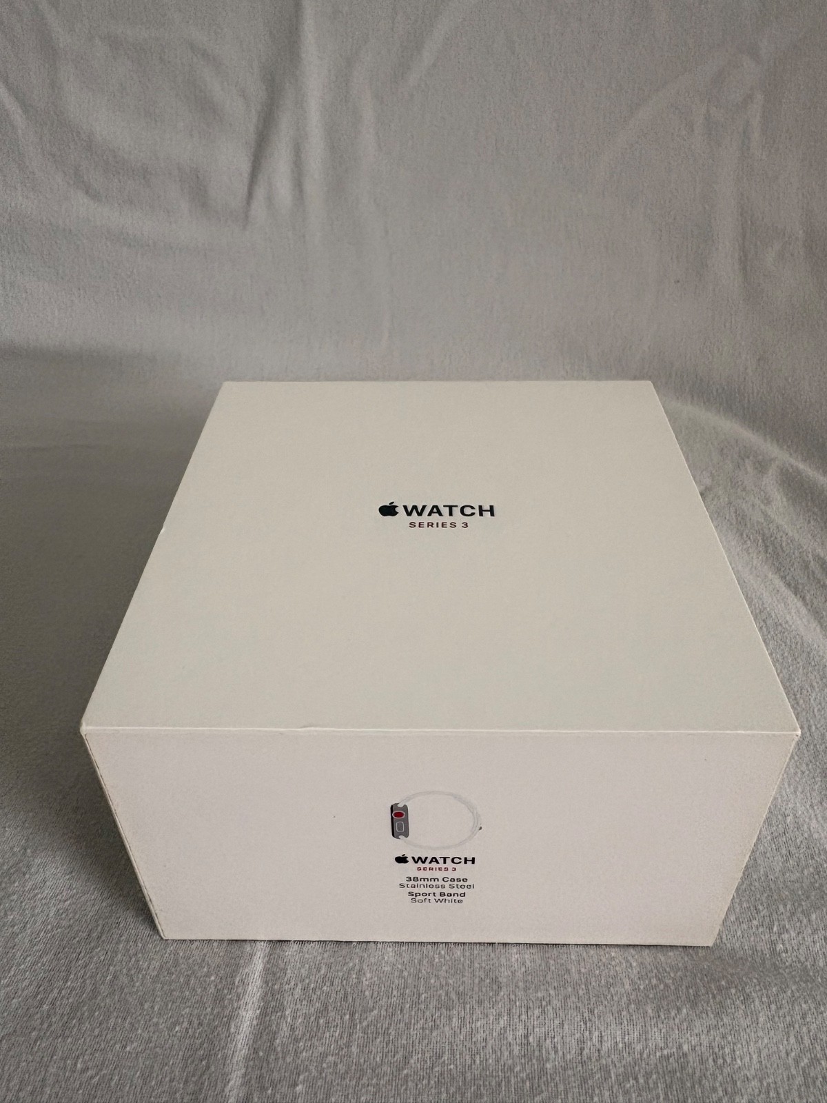 Apple Watch Series 3 – 38 mm Soft White Sport Band (GPS+Cellular) + 2 Free Bands