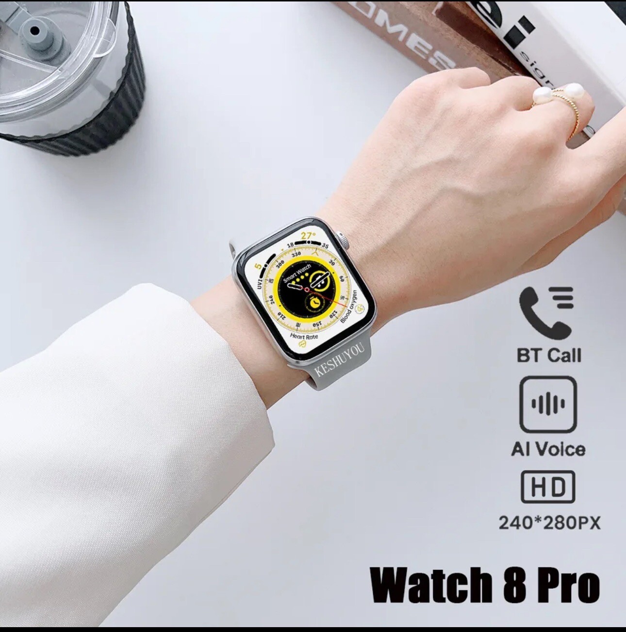 Smart Watch for Men Waterproof Smartwatch Bluetooth for iPhone Android Samsung