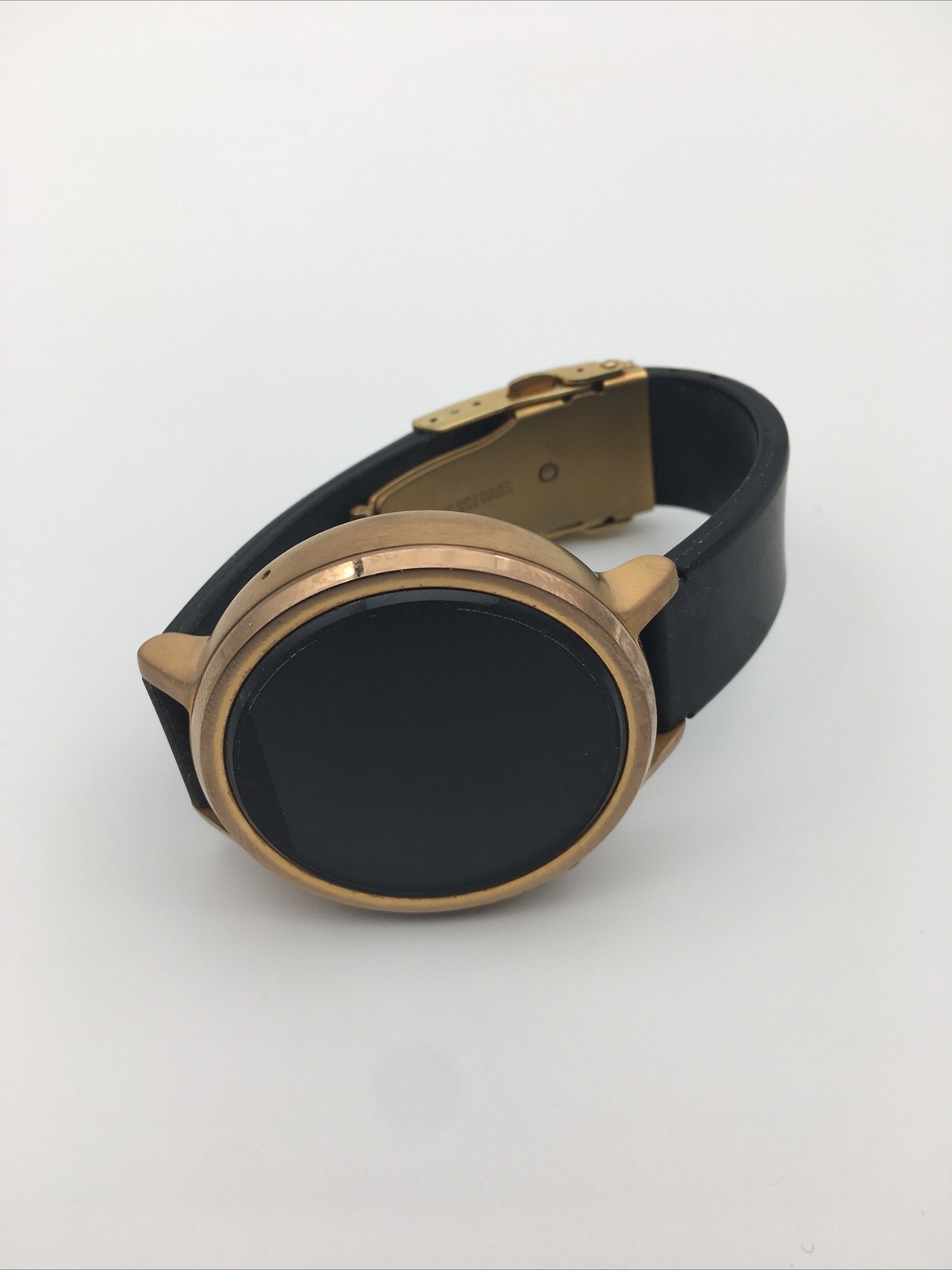 Motorola Moto 360 2nd Gen. 42mm Rose Gold Stainless Steel Case Black Band