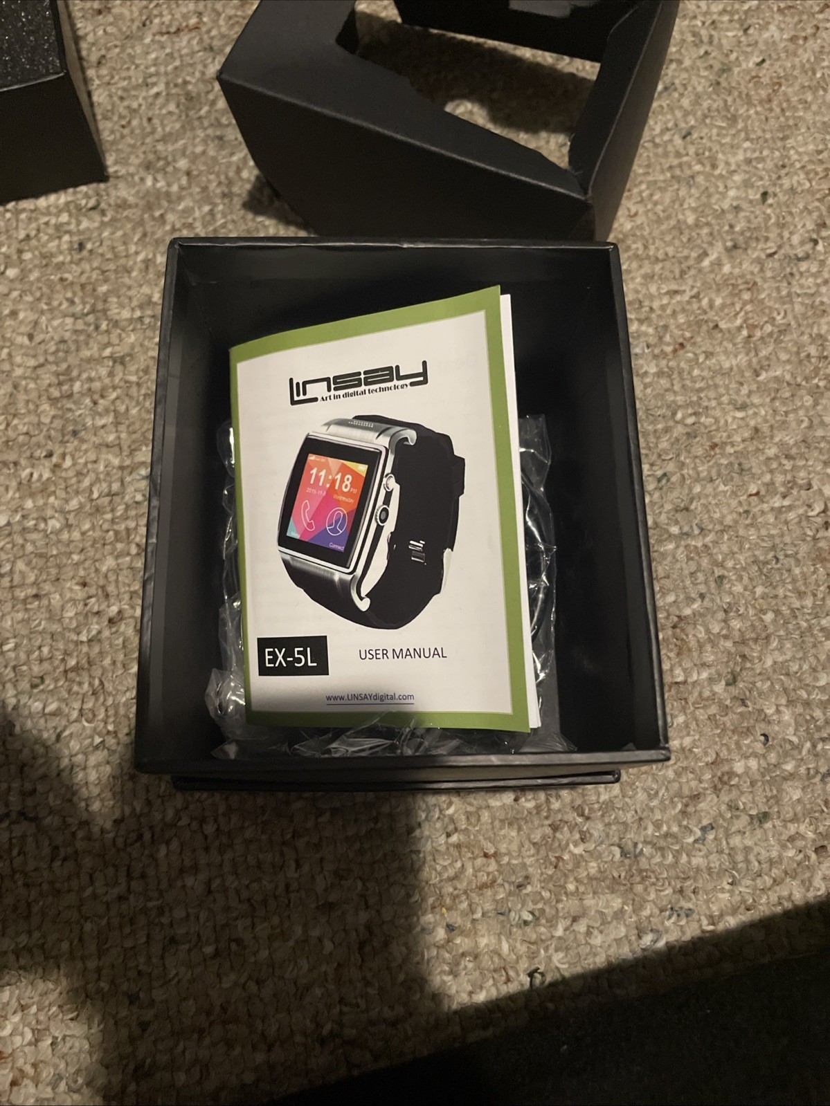Linsay EX-5L Red IPS TouchScreen Bluetooth Smart Watch