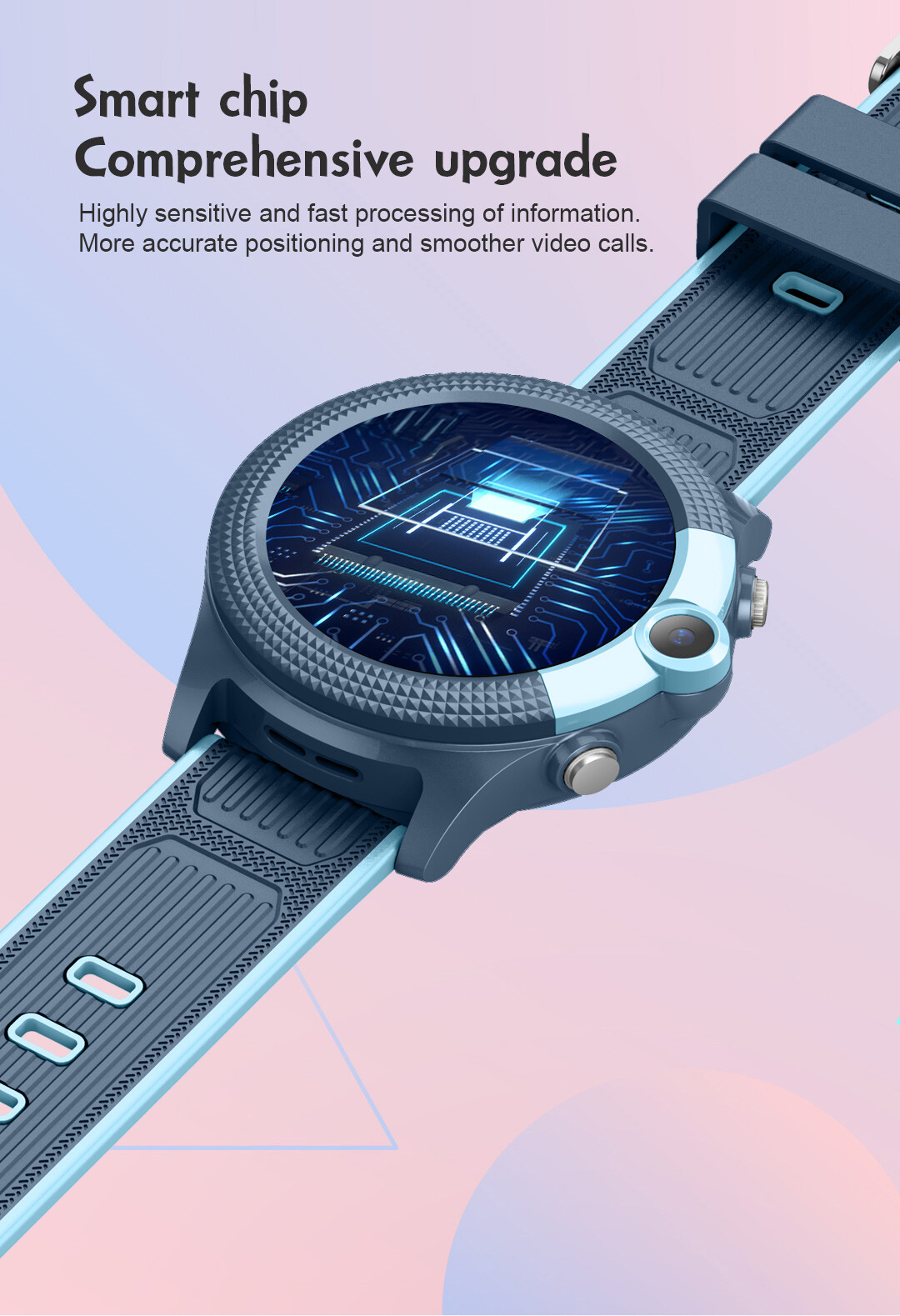 4G Kids Smart Watch Children Position Tracker GPS Video Call SIM Card Support