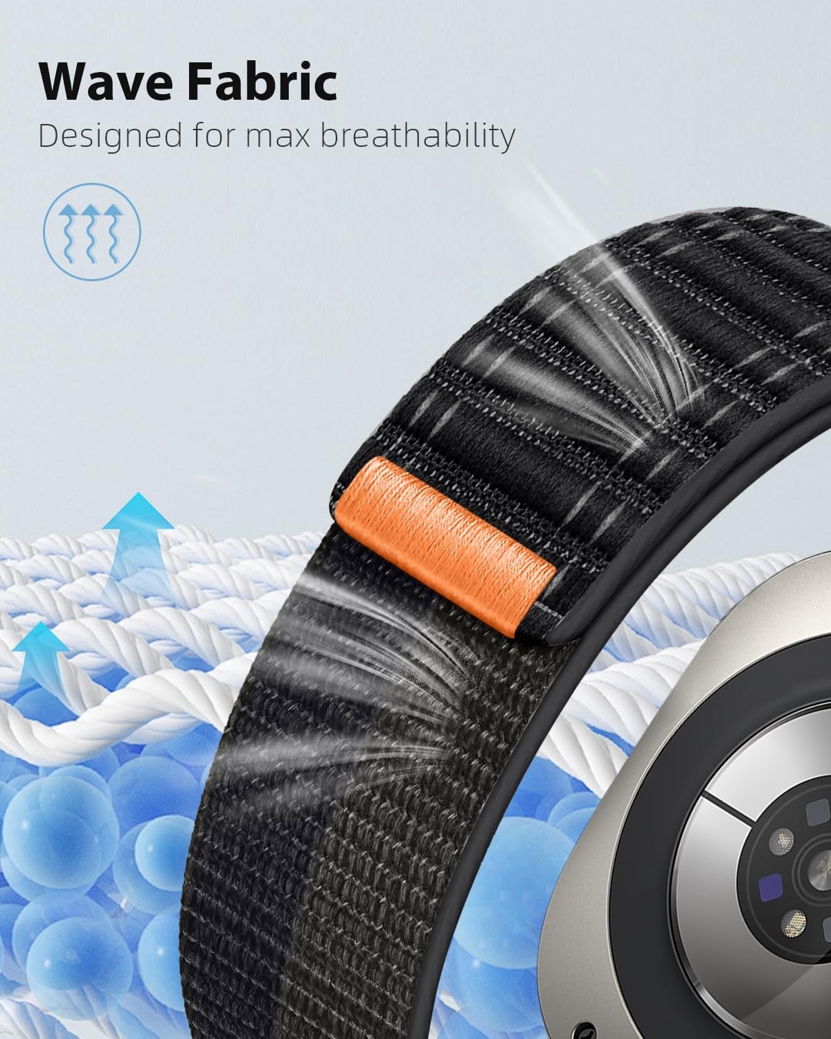 (Only Strap) Band for Nylon Fabric Strap For Samsung Galaxy Watch Ultra 47mm