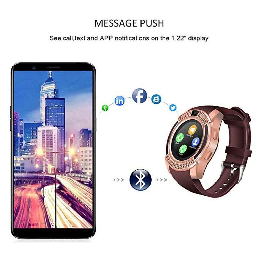 Smart Watch Support SIM Card Sleep Monitor Bluetooth Wristwatch Make/Answer Call