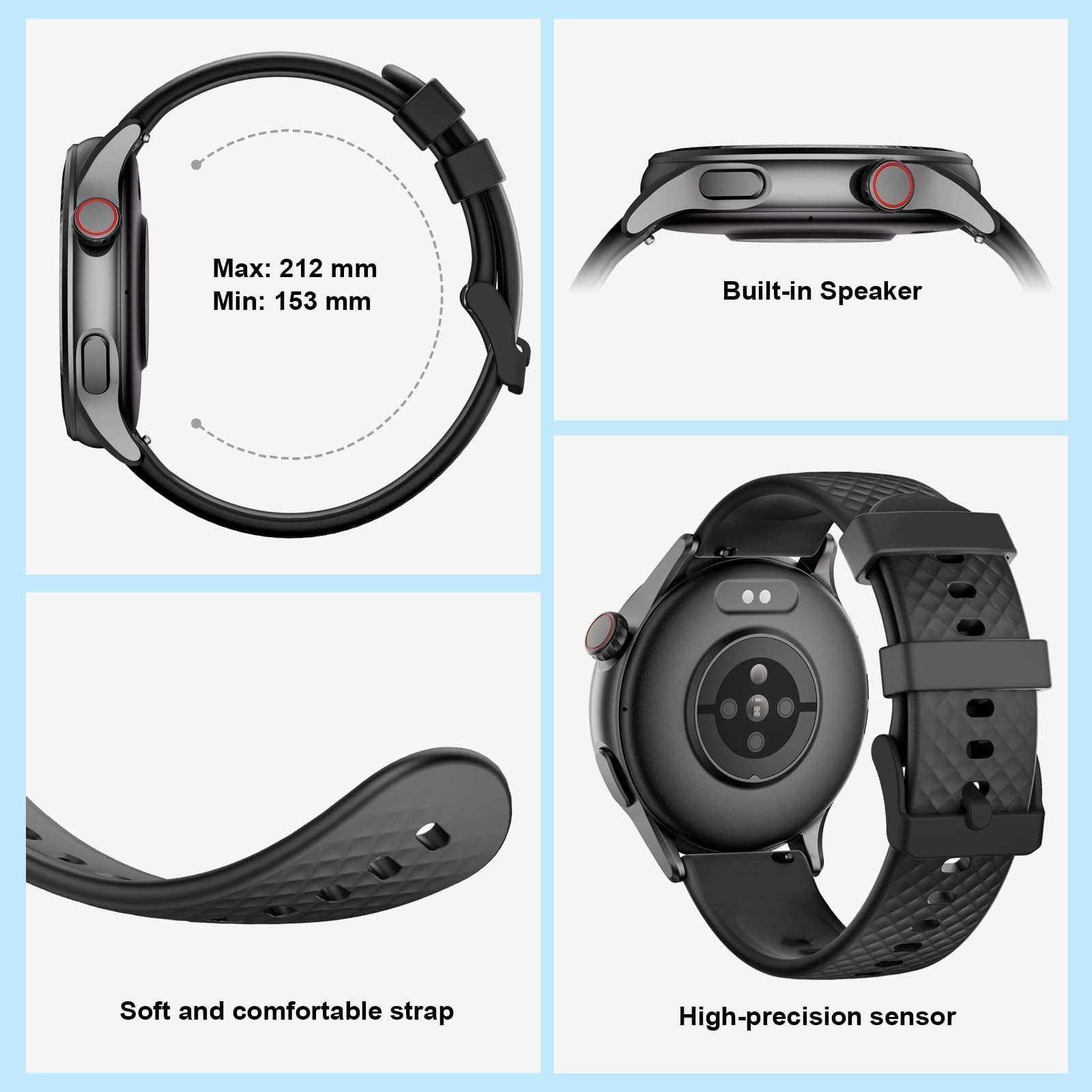 Fitness for Men Women, 2026 New Running smartch,1.46” AMOLED Ultra-HD Screen…