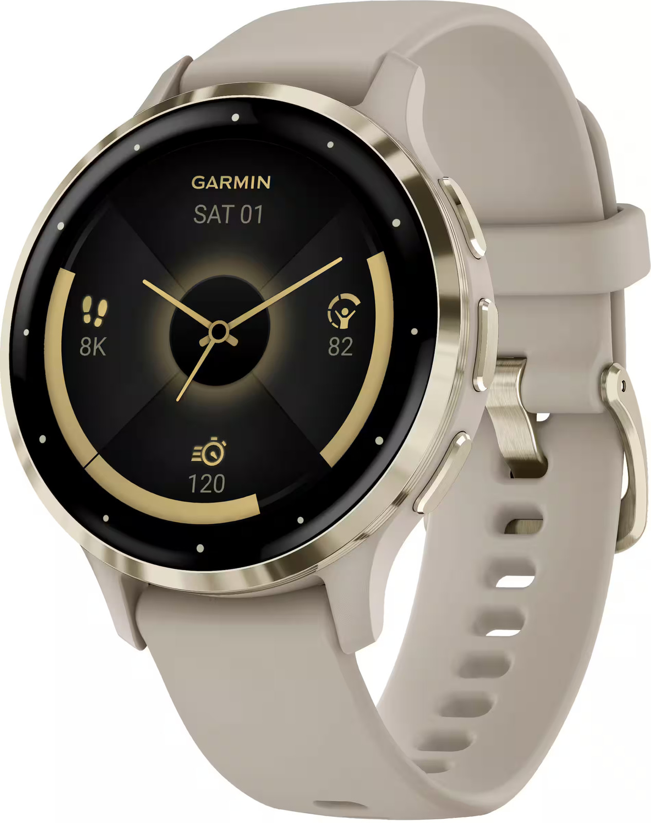 Garmin – Venu 3S GPS Smartwatch 41 mm Fiber-reinforced polymer – Stainless St…