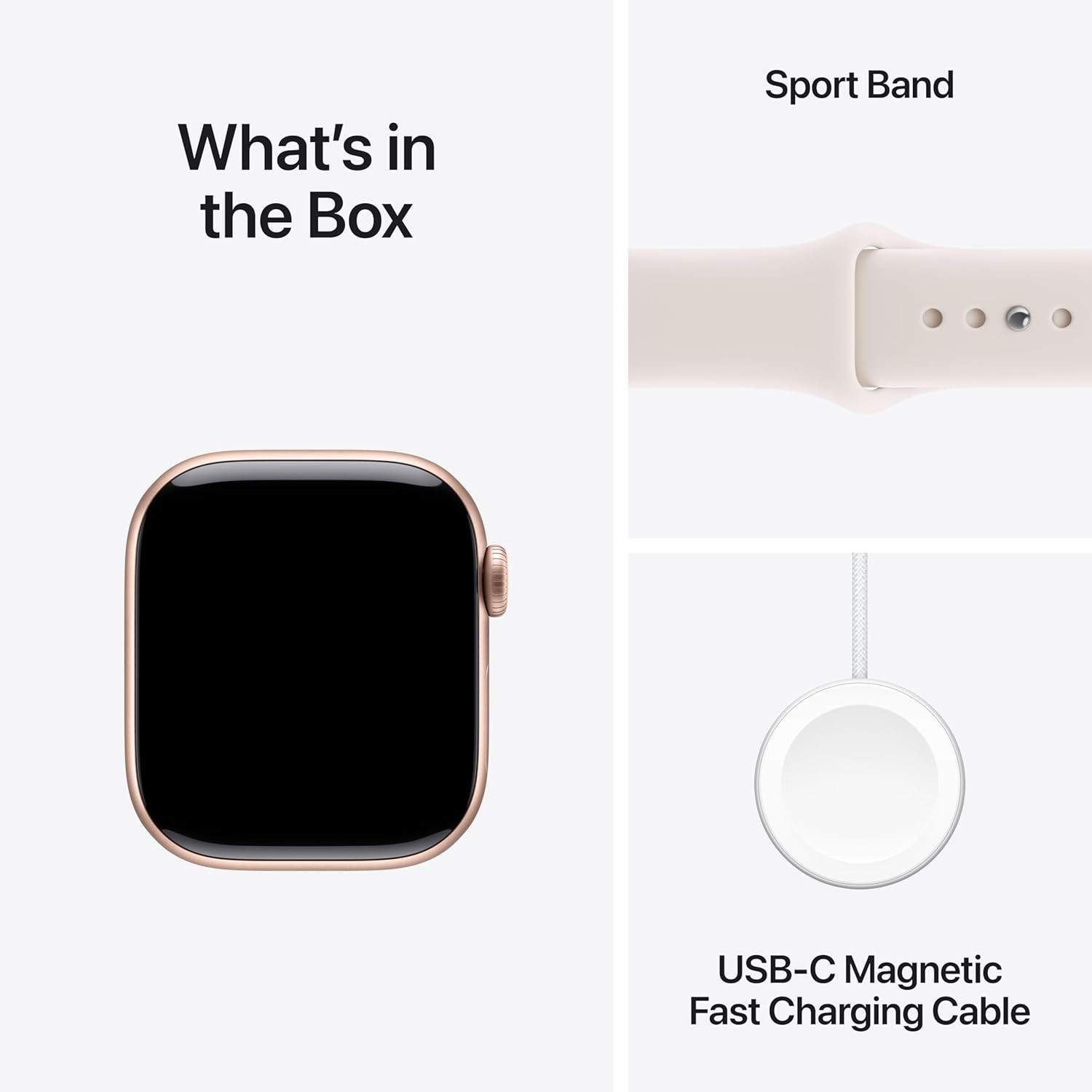Apple Watch Series 11 46mm GPS+Cell Rose Gold w/ M/L Light Blush Band MFCJ4LW/A