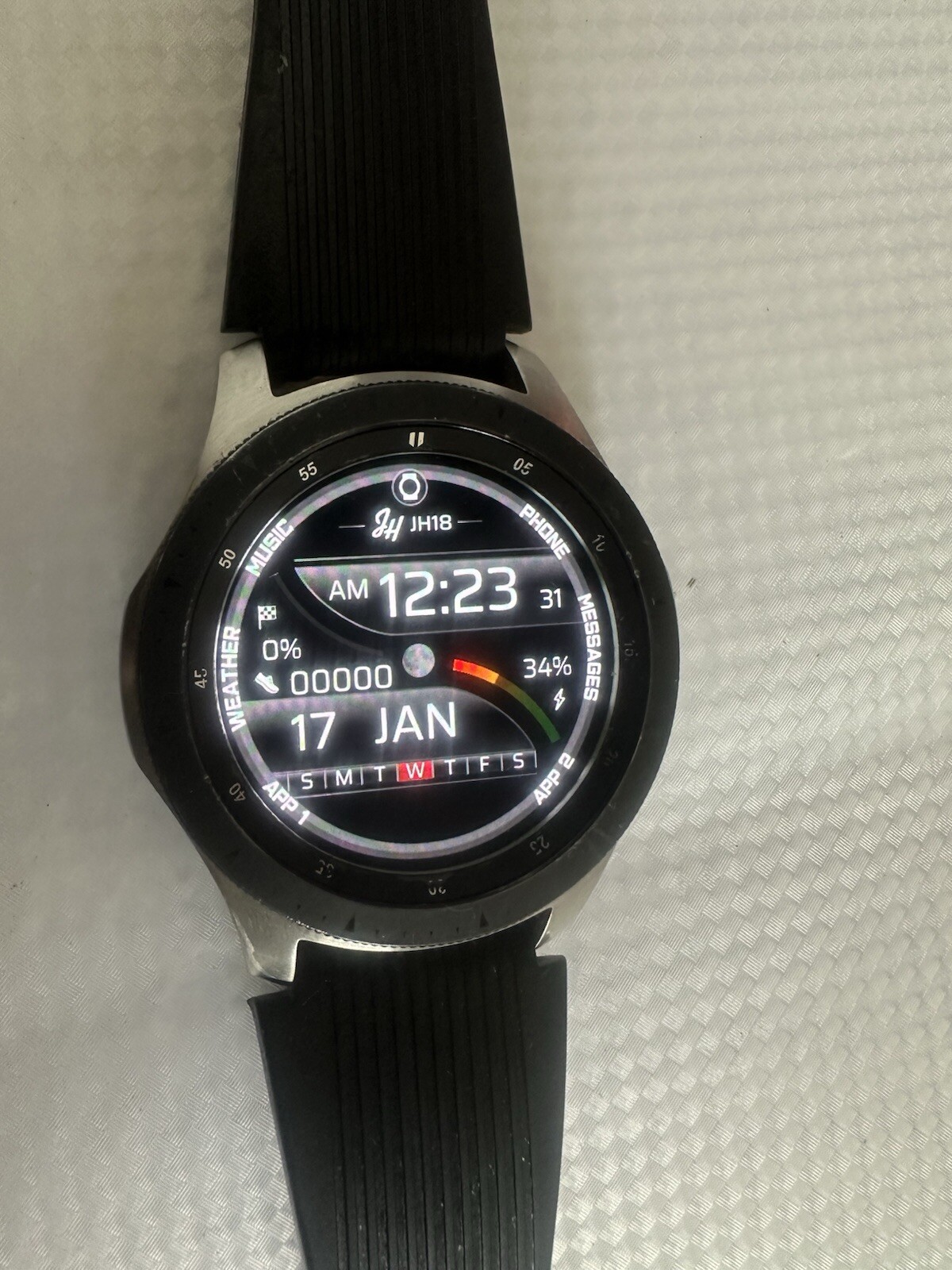Samsung Galaxy Watch Smartwatch 46 mm Stainless Steel – Silver – SM-R800NZSAXAR