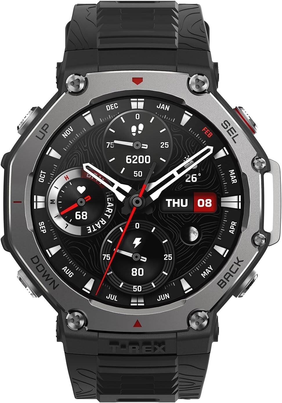 Amazfit T-Rex 3 Rugged/Military Smart Watch, Long Battery Life, Water-Resistant