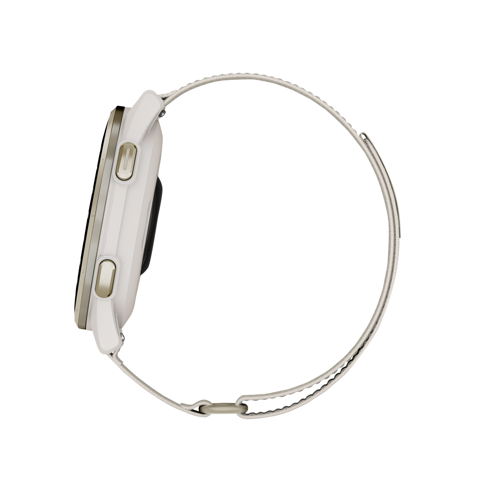 Garmin Approach S50, Gold Bezel/Ivory ComfortFit Nylon Band, (010-03010-01)