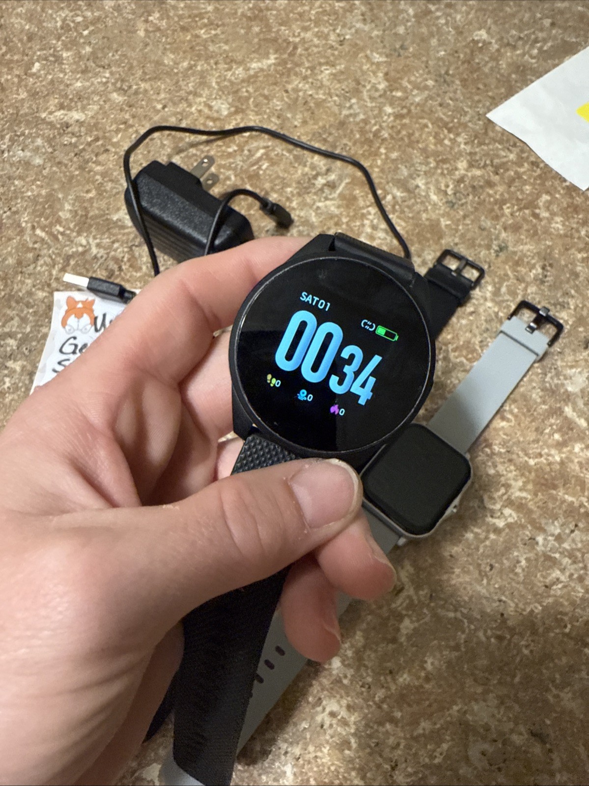 Lot of TESTED smart watches (unbranded)/unknown brand) Screens turn on