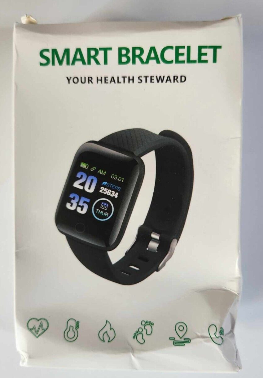 Smart Bracelet Black Bluetooth Android 4.2 & Above IOS 8.0 & Above Supported