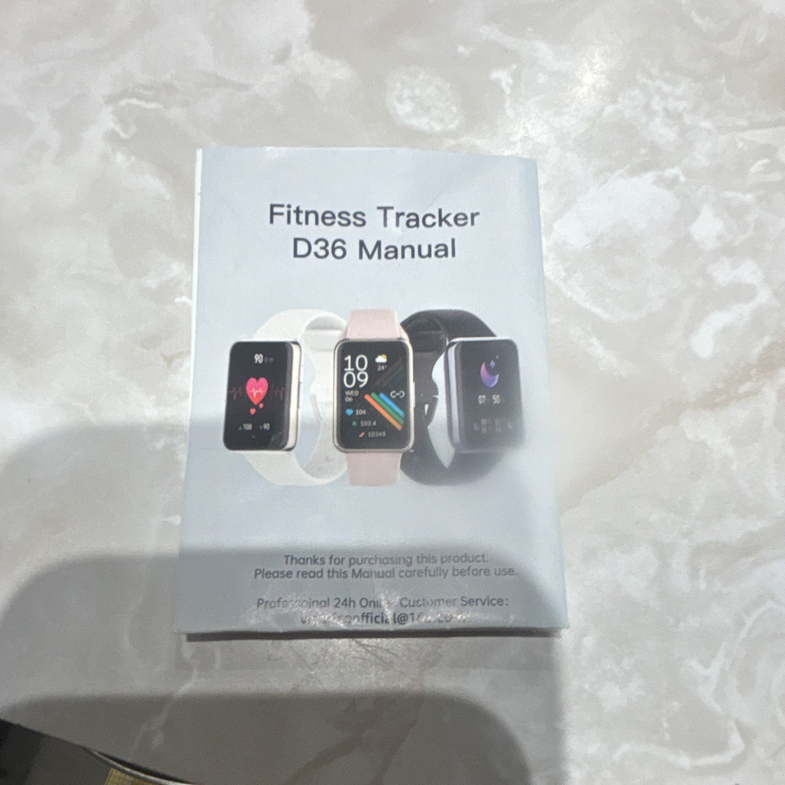Vpow Fitness Smartwatch 1.5in Heart Rate & Sleep Tracker iOS/Android Pink