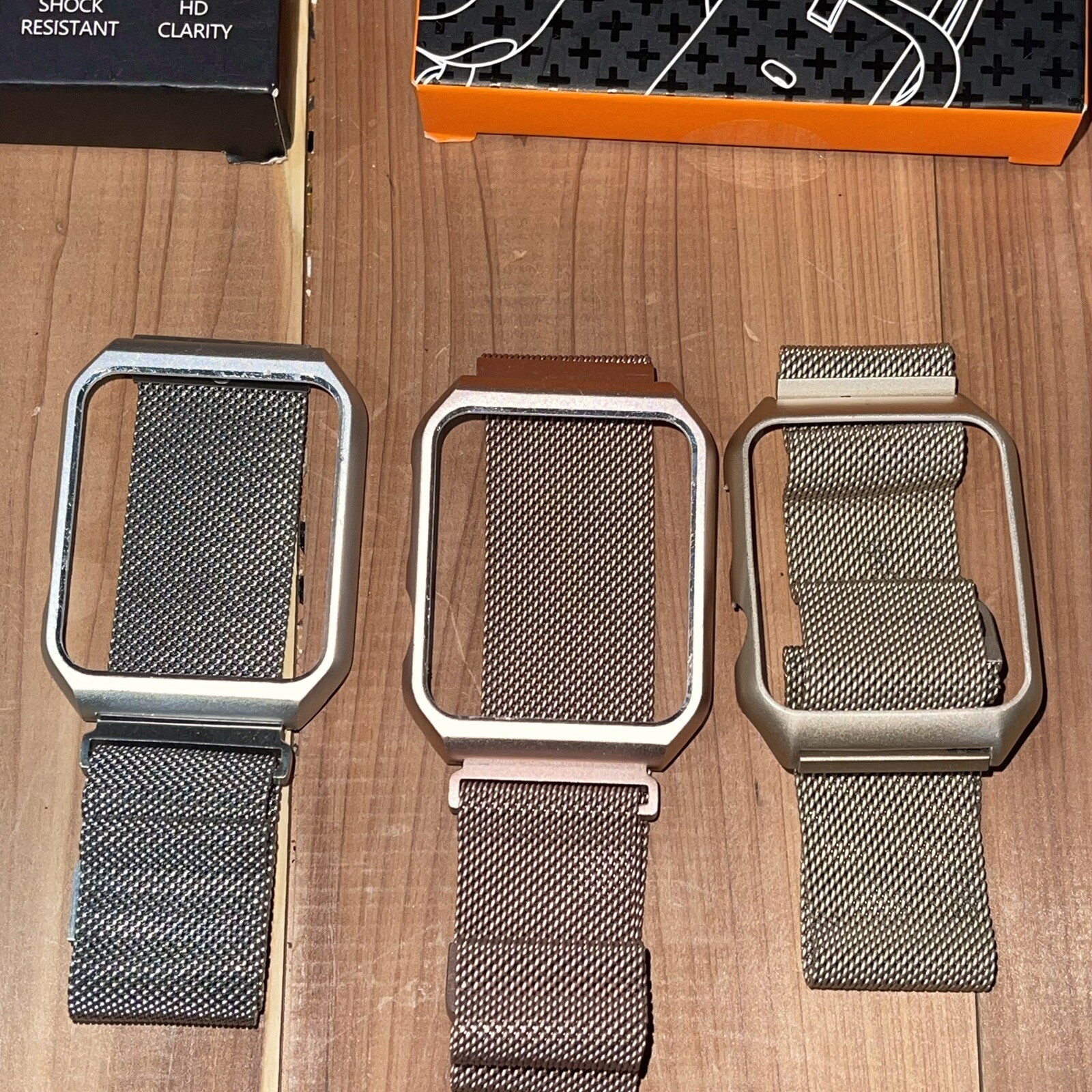 Apple Watch accessories, Mesh Metallic Bands W/Case, Cases Bling