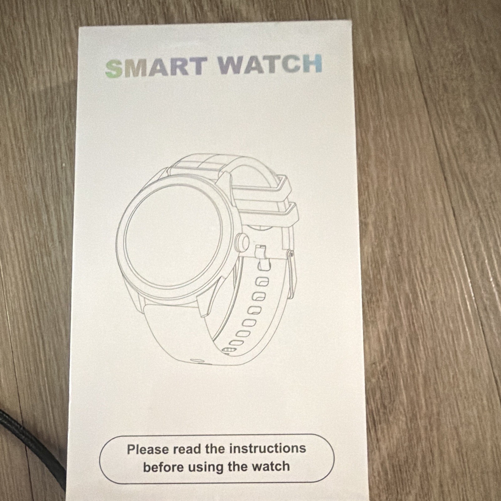 SMART WATCH 46mm White Case/Silicone Band Touchscreen Android Wear 4GB