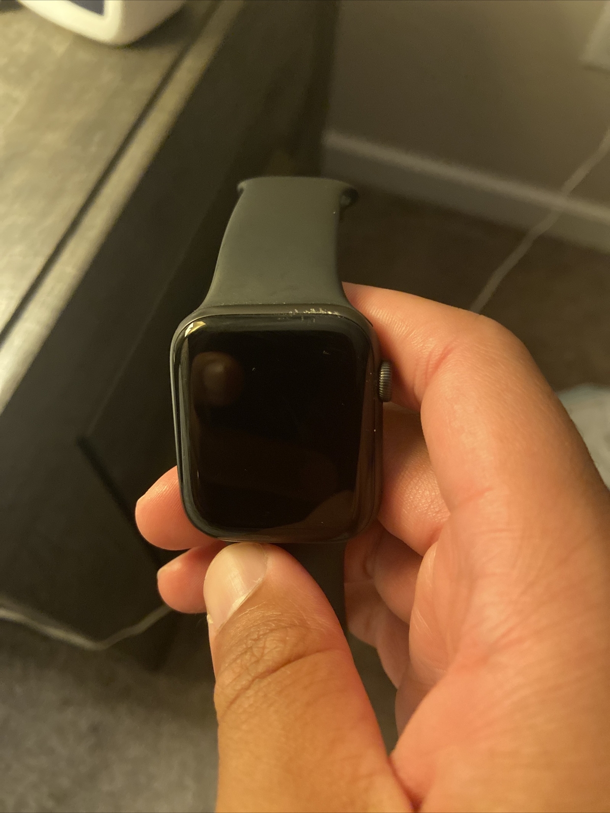 Apple Watch Series 6 44mm Space Gray Aluminum Case with Black Sport Band -…