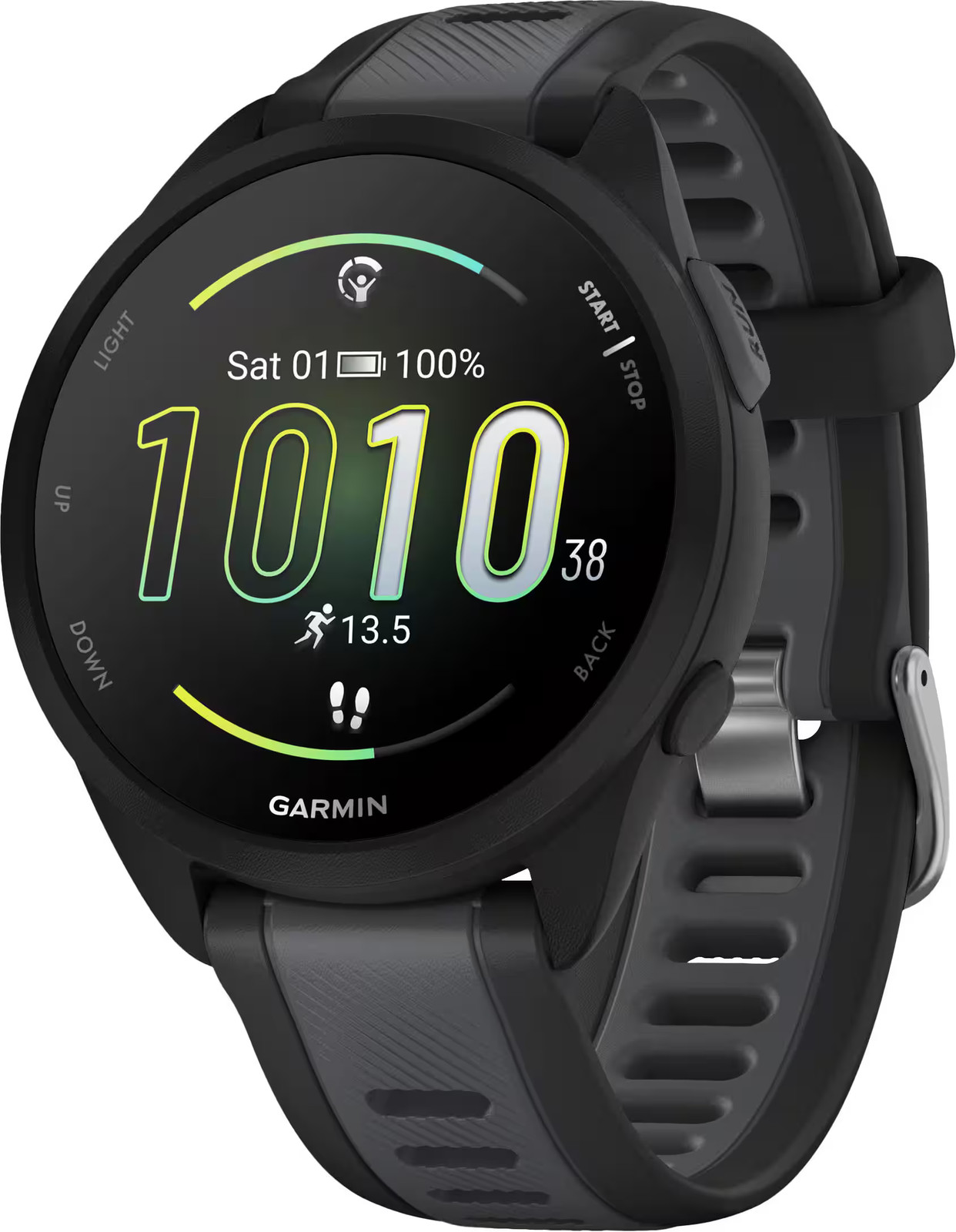 Garmin – Forerunner 165 GPS Smartwatch 43 mm Fiber-Reinforced Polymer – Black…