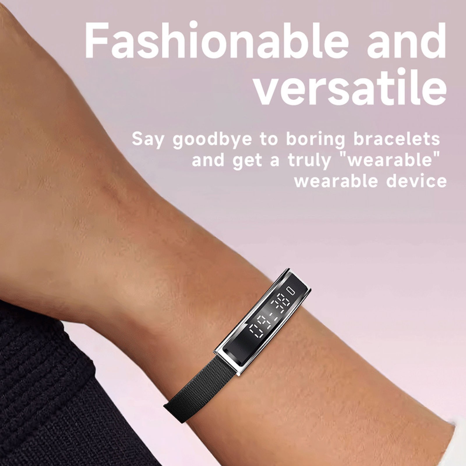 Smart Bracelet Lightweight Health Tracker For Running Cycling Water Recommen DSO