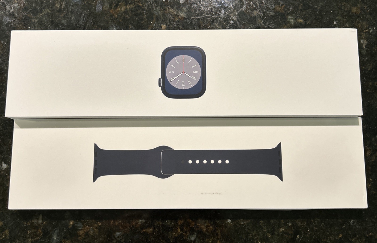 Apple Watch Series 8 45mm Midnight Aluminum Case with Sport Band, M/L (GPS +…