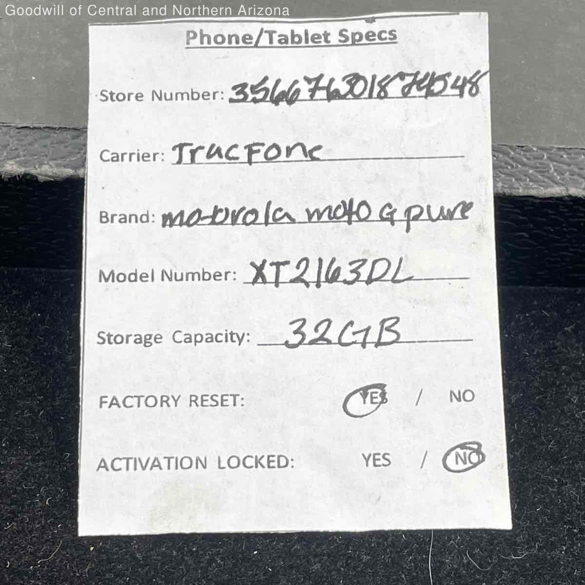 Motorola moto g pure 32gb clean imei smart phone Handheld Phone
