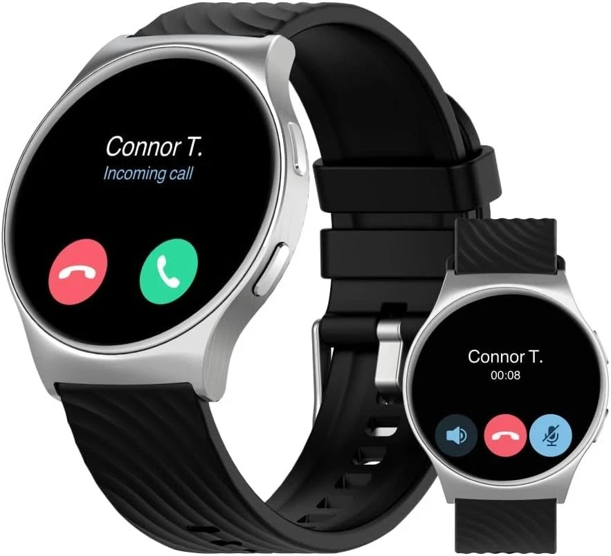 Motorola Moto Watch 120 – Premium Bluetooth AMOLED Smartwatch – Silver