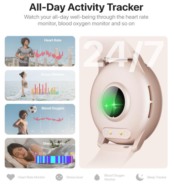 Smart Watch for Women Compatible With Android 6.0 or iOS 9. 0 and Above
