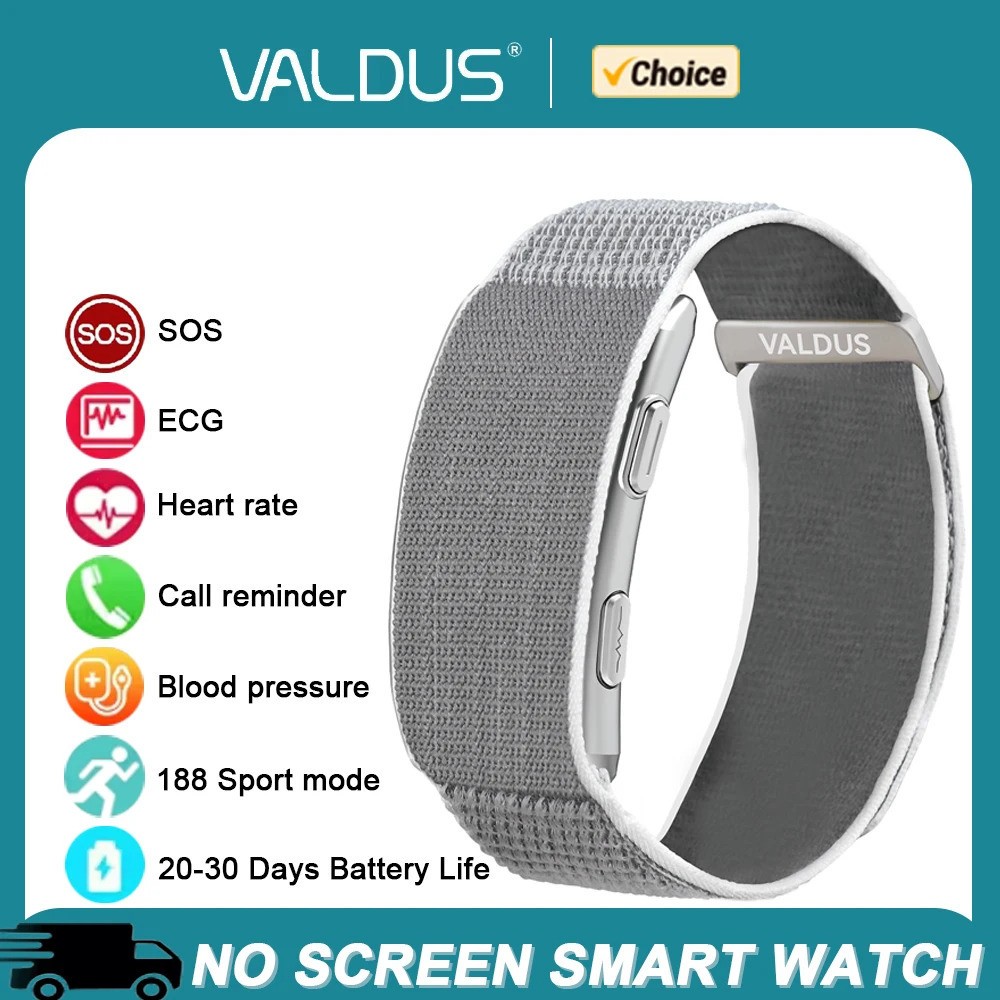VALDUS VITRO Smart Bracelet Heart Rate No Screen Fitness Tracker Waterproof