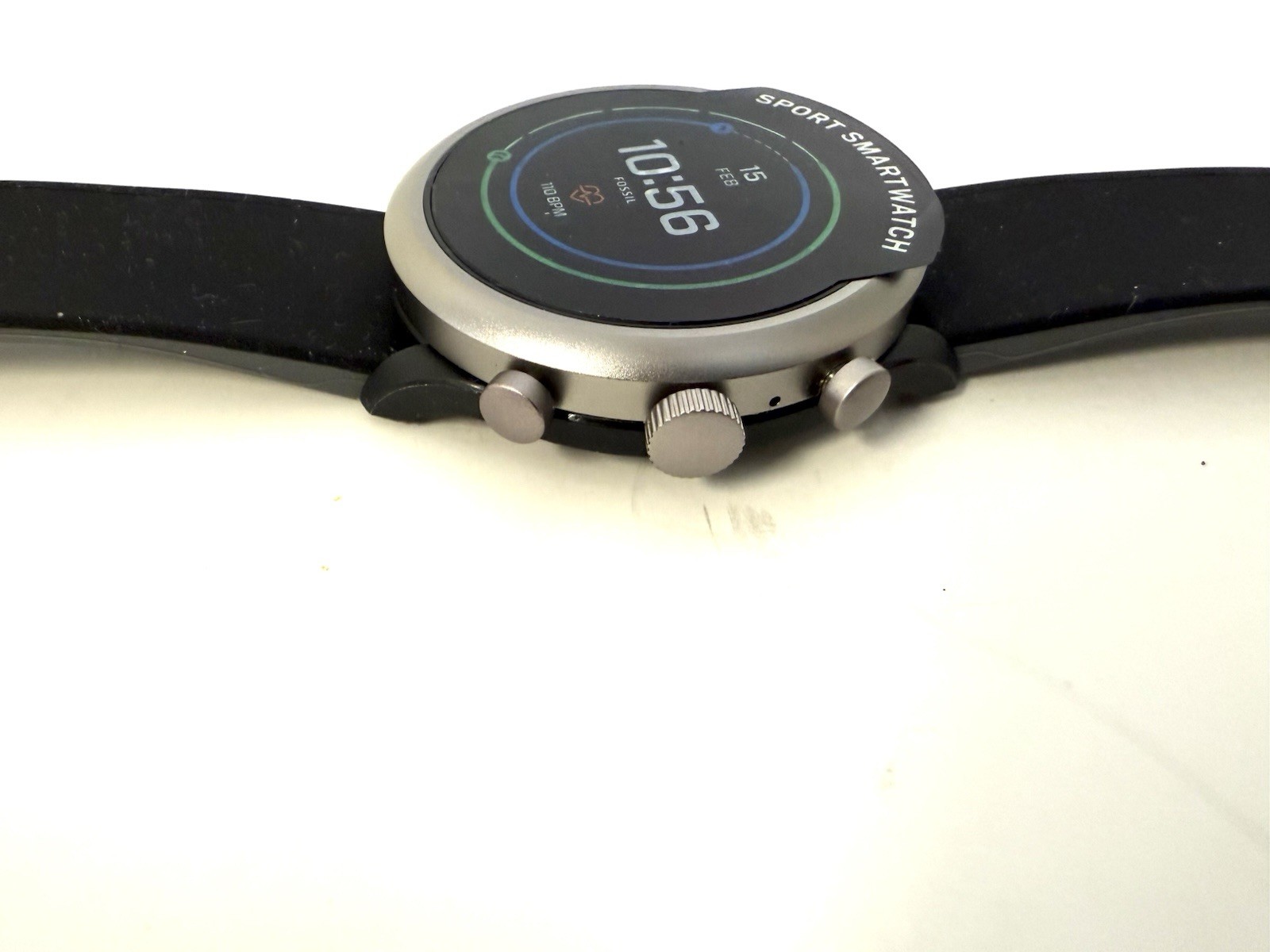 Fossil Sport Black Silicone Fitness Smartwatch FTW4019 – NO CH@RGER
