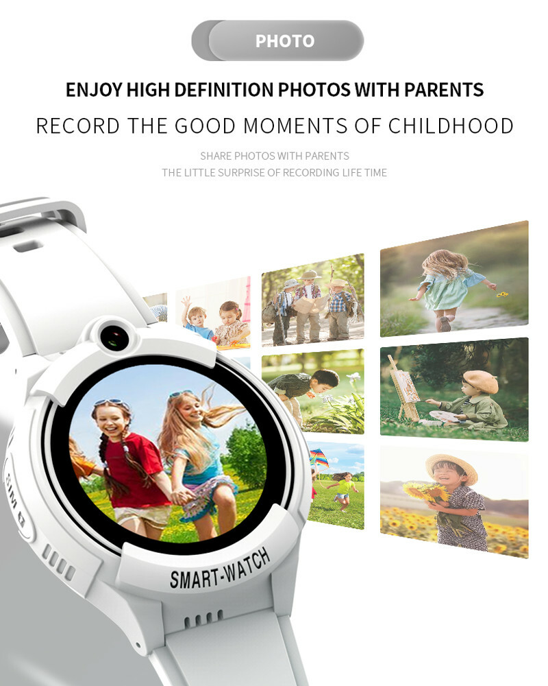 Kids Smart Watch 4G SOS Call Phone Watch with Camera for Boys Girls Wristwatch