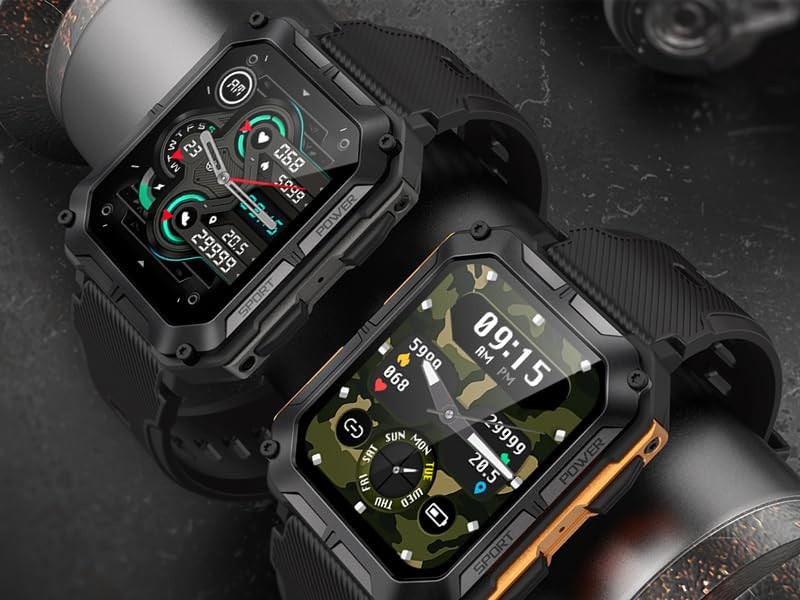 YoimJoyFun Smart Watch for Men,Rugged 1.83″ Smartwatch(Answer/Make Call),