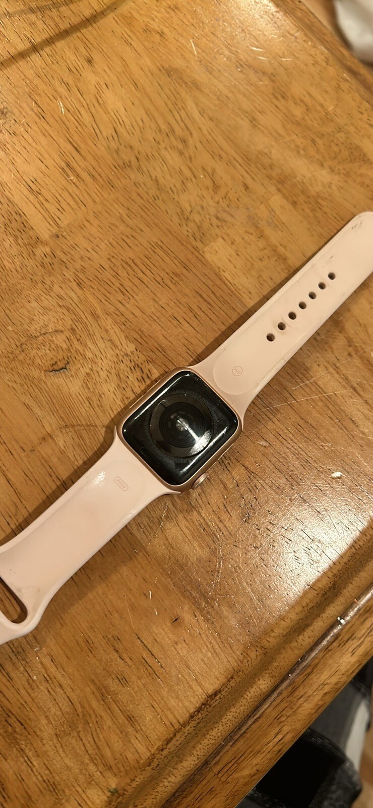 Apple Watch Series 5 44mm Gold-Tone Aluminium Case with Pink Sand Sport Band…