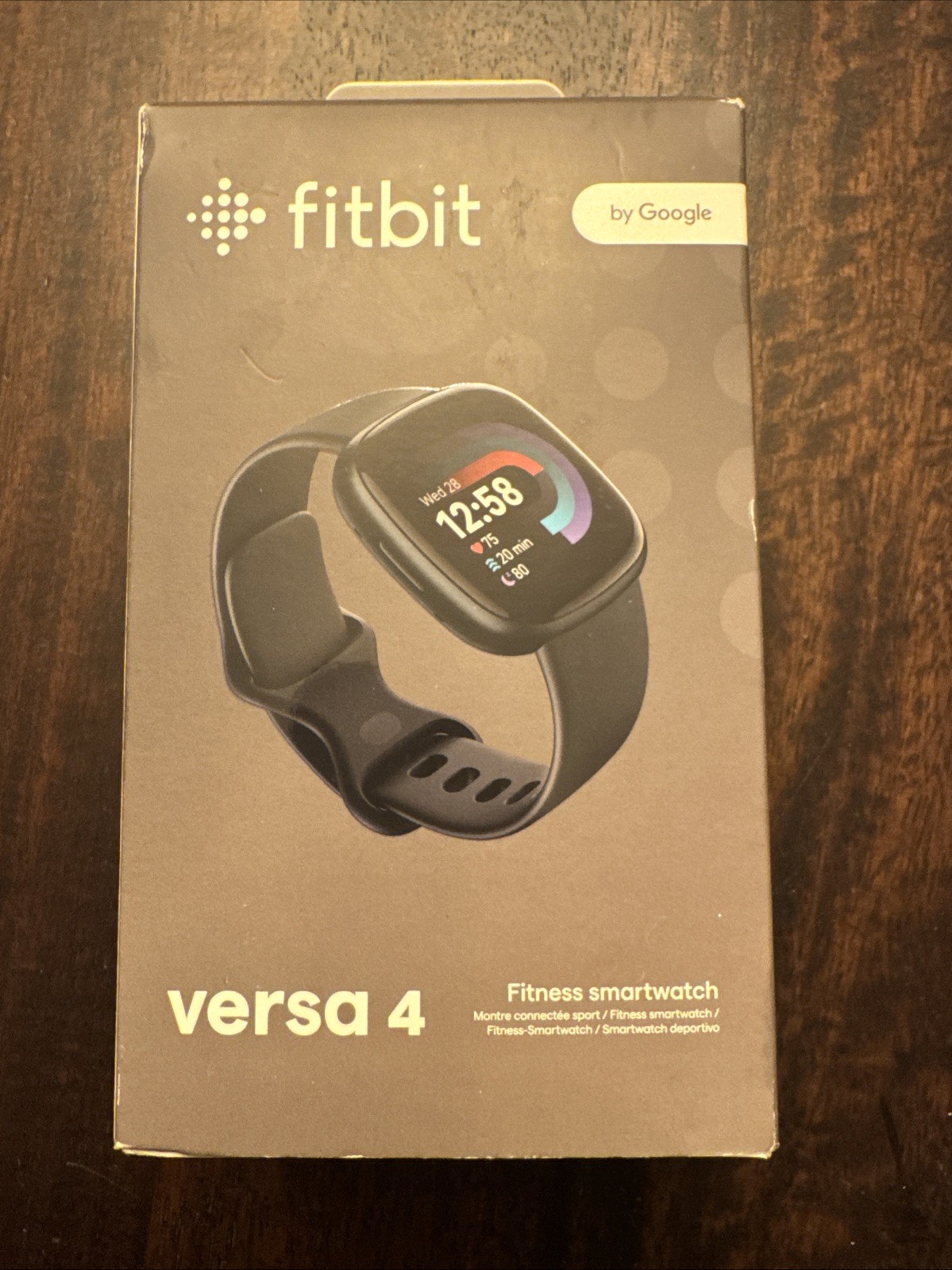 New Fitbit Versa 4 24mm Smart Watch FB523BKBK-US