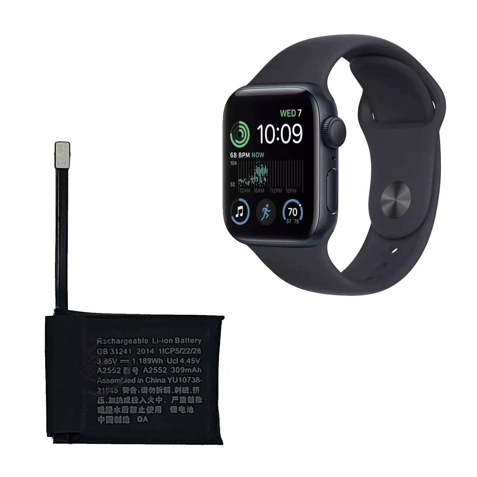 Replacement Battery Kit Compatible with Apple Watch Series 7 45mm A2552,…