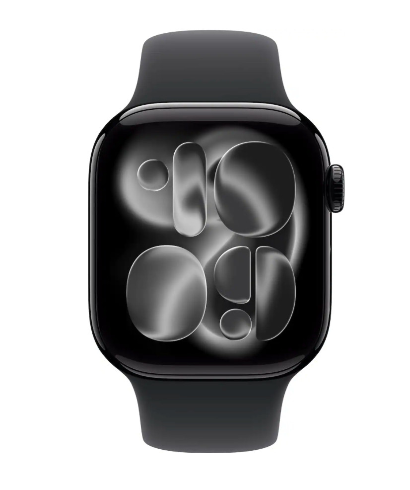 Apple Watch Series 11 42mm GPS Jet Black Case w Black Sport Band MEQT4LW/A