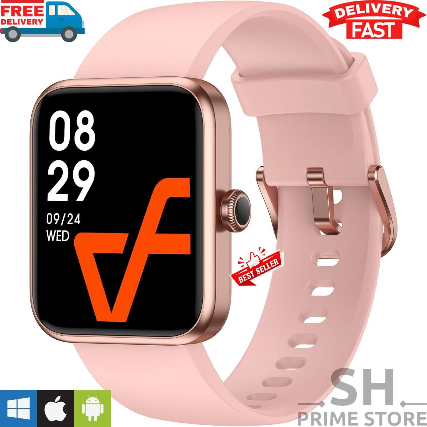 Smart Watch For Men/Women, Waterproof Smartwatch Bluetooth iPhone Samsung 2025