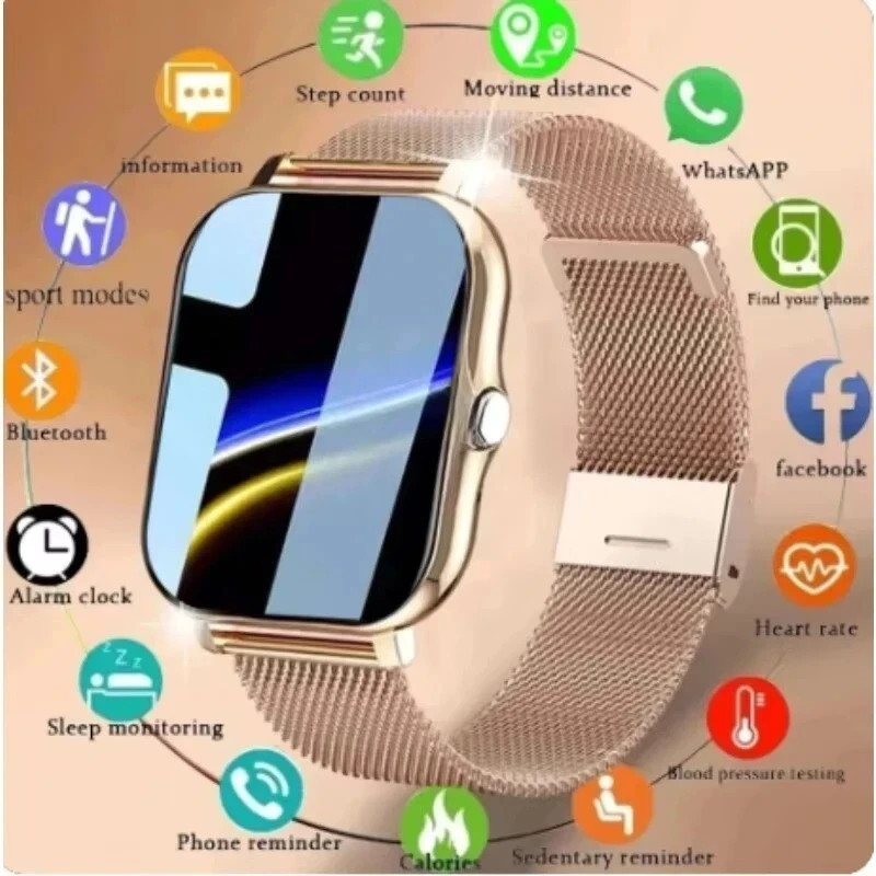Smart Watch Fitness Tracker Blood Pressure Heart Rate Men Women Xiaomi Sport-IOS