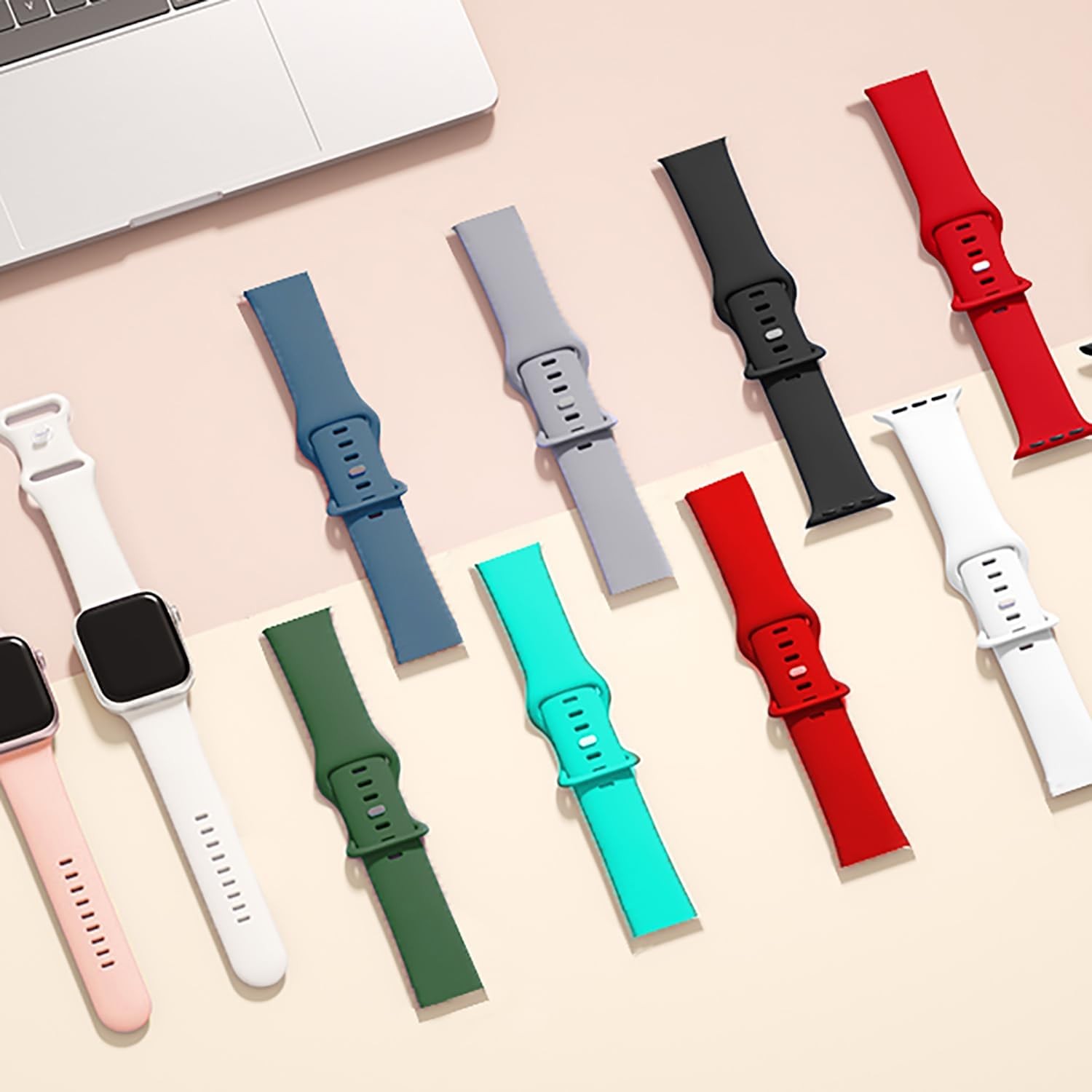 22mm Soft Silicone Strap Compatible with BIGGERFIVE BW01, BW02