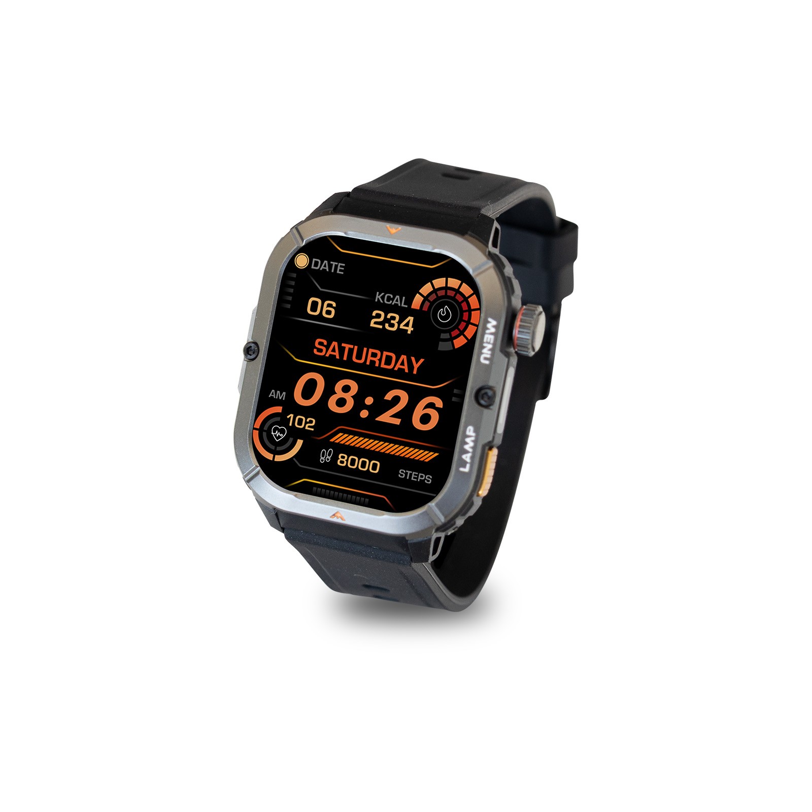 AGM Legion 3 Smart Watch 1.95” AMOLED Screen 5 ATM Waterproof 100 Sports Modes