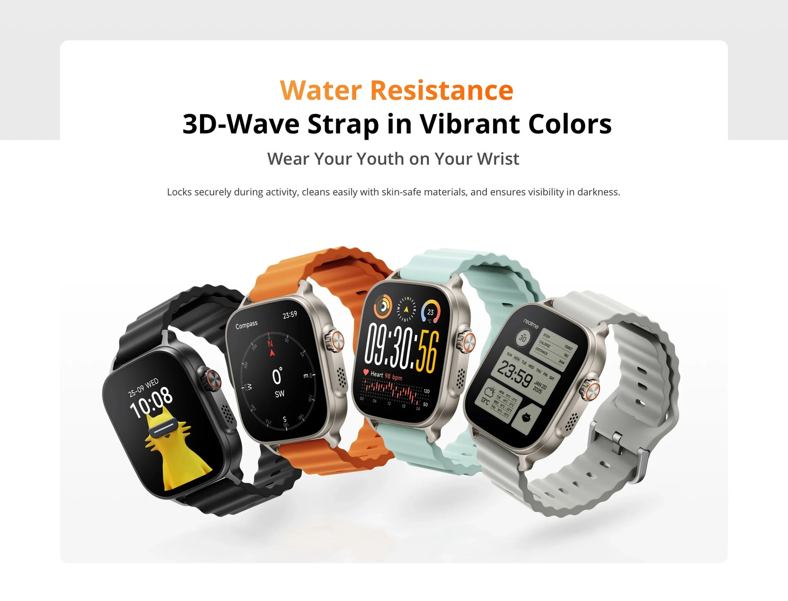 realme watch 5 1.97″ 600nits AMOLED 460mAh+Support GPS GNSS Global Version