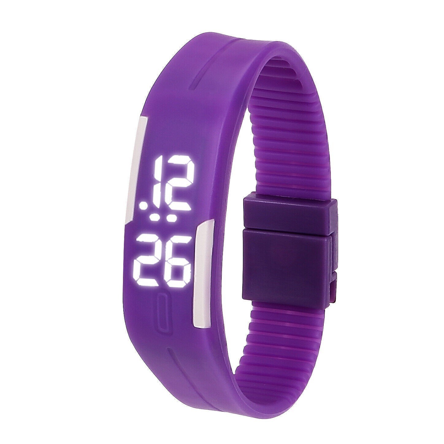 LED Display Waterproof Sports Watch Soft Silicone Sports Wrist Smart Watch Strap