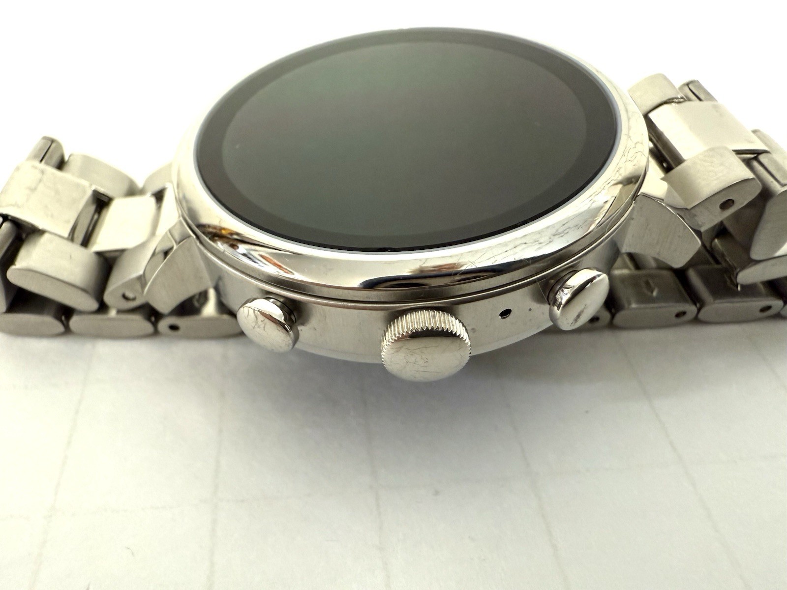 Fossil Gen 4 Digital Dial Smart Watch Stainless Steel Band FTW6017
