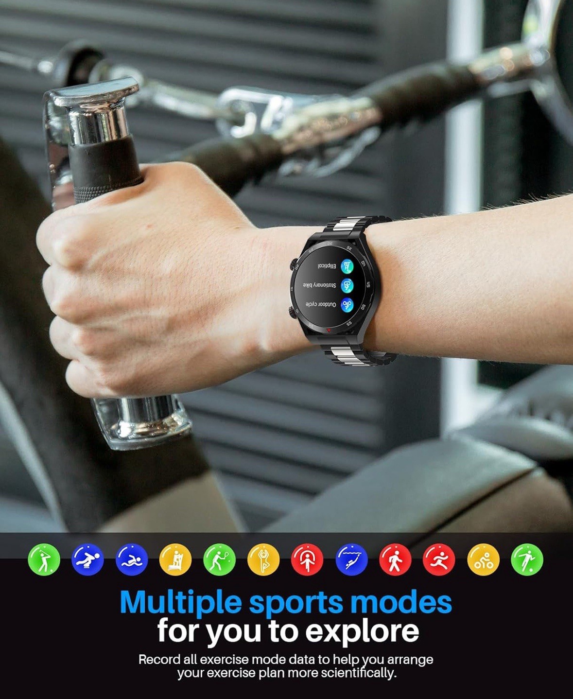 1.39” Smart Watch, Blood Pressure Monitor, IP67 Waterproof, Heart Rate/Sleep