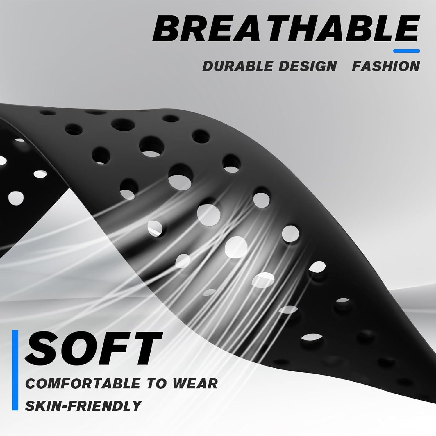 Breathable Soft Silicone Wristband for Google Pixel Watch 41mm 45mm