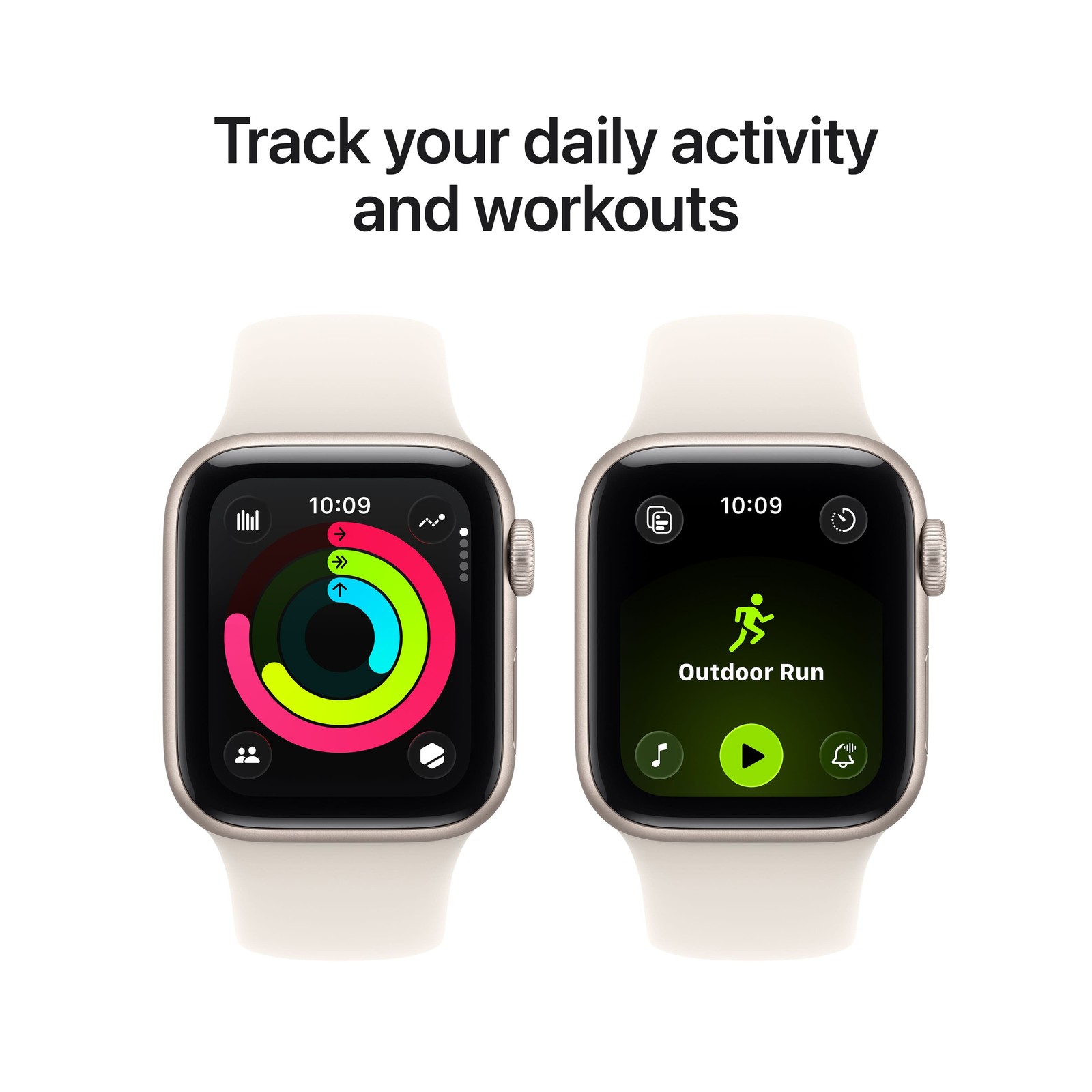 Apple Watch SE 3 40mm Starlight Aluminum – Starlight Sport Band MEH34LW/A