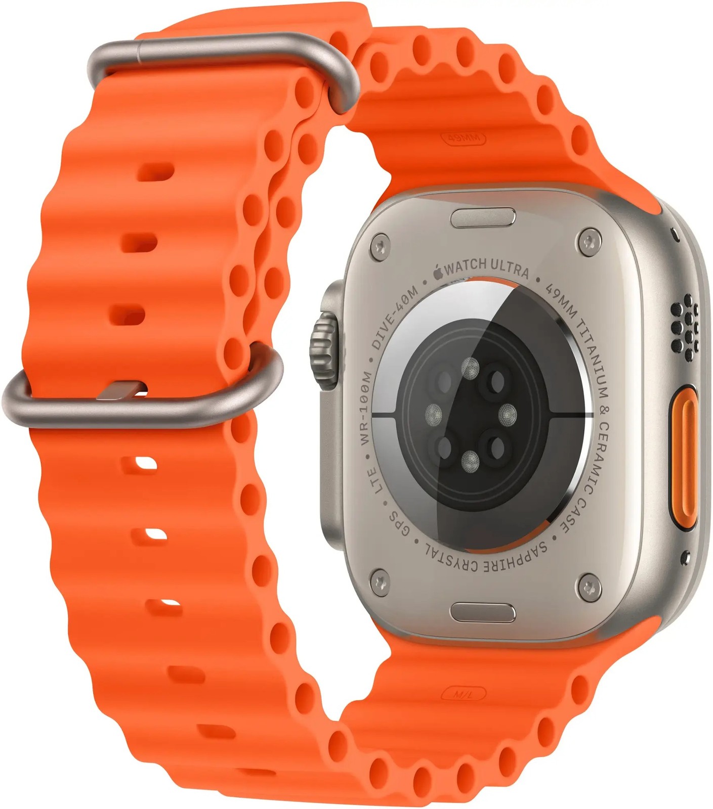 Apple Watch Ultra 2 (GPS + LTE) 49MM Titanium Case Orange Ocean Band