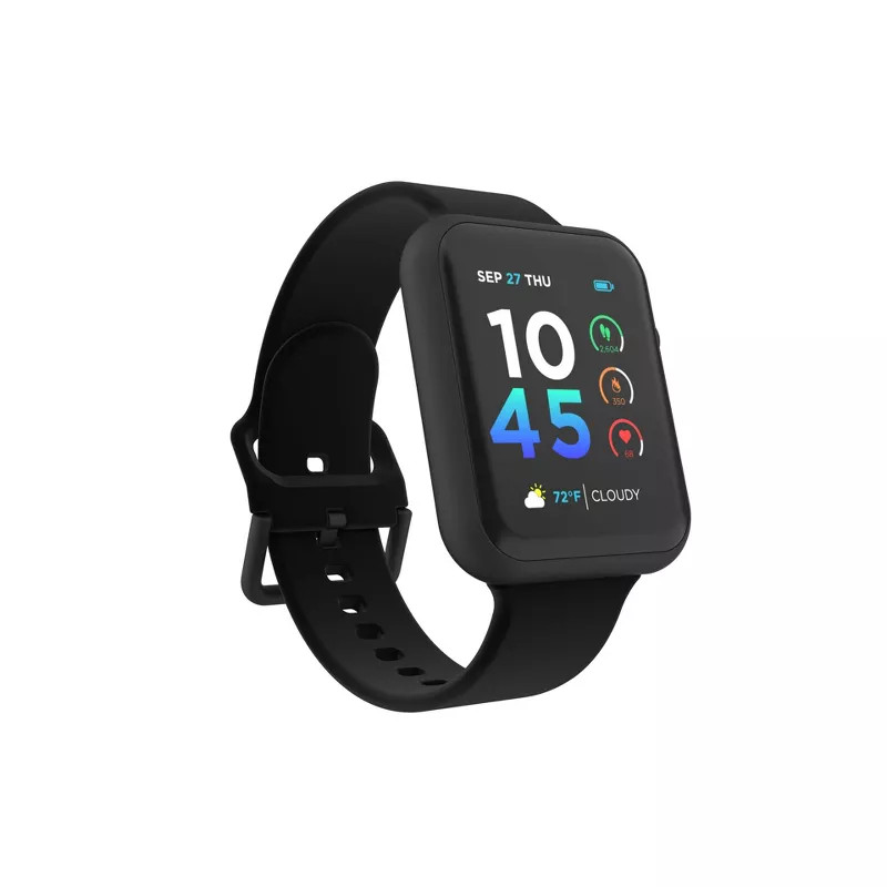 iTouch Air 4 Smartwatch Black – Fitness Tracker with Heart Rate, Excellent
