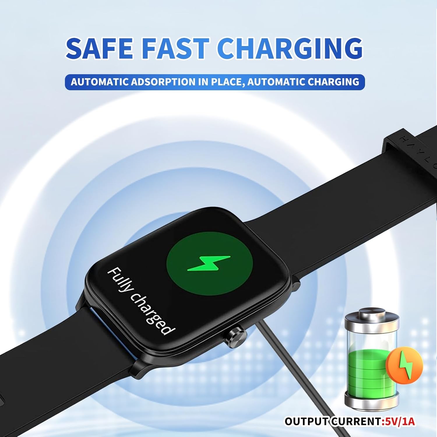 Smart Watch Charger Cable, Magnetic SmartWatch Accessories Charger Cable 2 Pin C