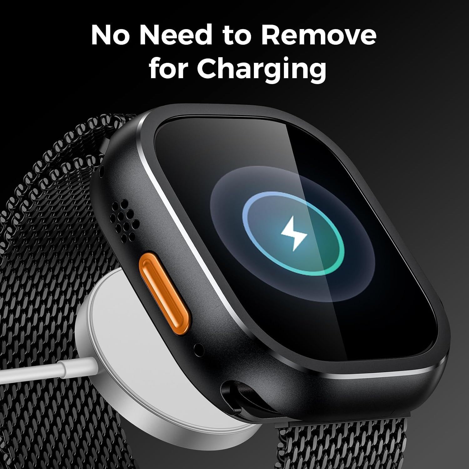 Metal Case for Apple Watch Ultra 49mm Daily Water-Resistant Screen Protector