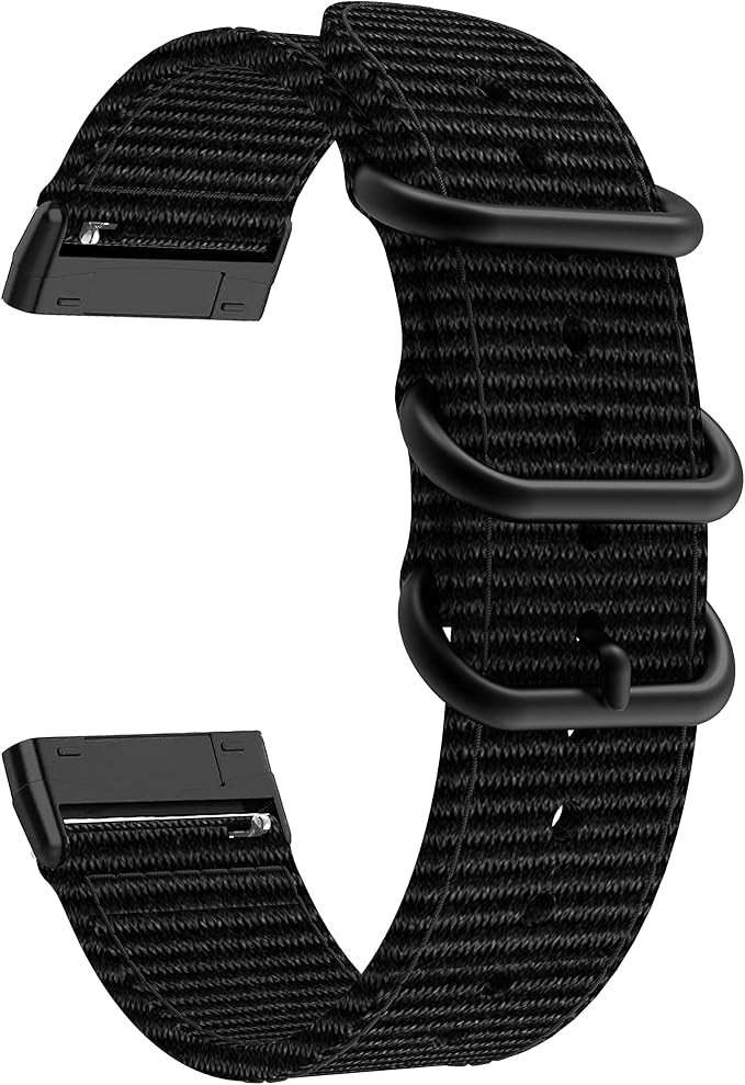 1 Pack Woven Nylon Strap Compatible with Fitbit Versa 4/Versa 3 and Sense 2/Sens