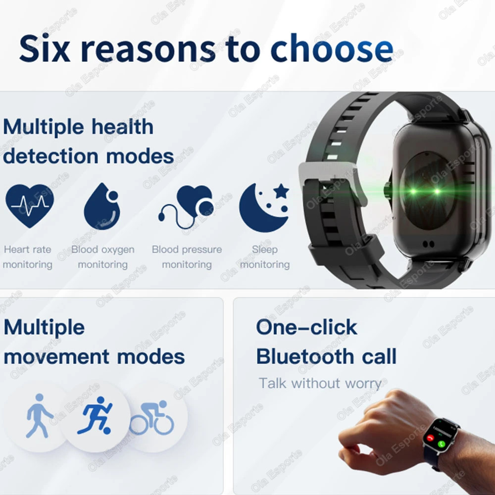 1.83″ HD Smart Watch Bluetooth Call Heart Rate Blood Oxygen Fitness Tracker