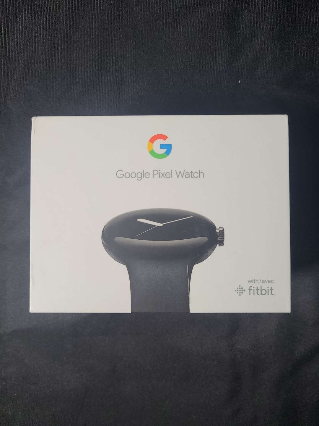 Google Pixel Watch With/avec Fitbit – Matte Clack Stainless Steel